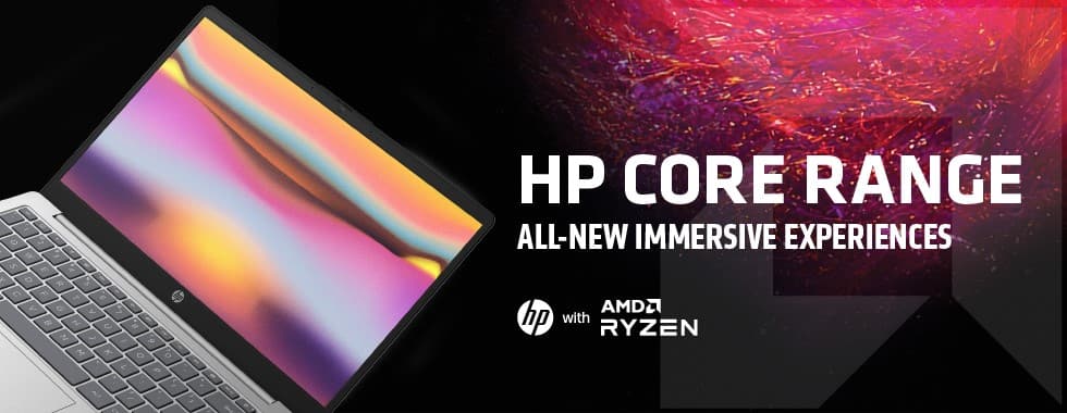 HP Core Range Ryzen Laptops