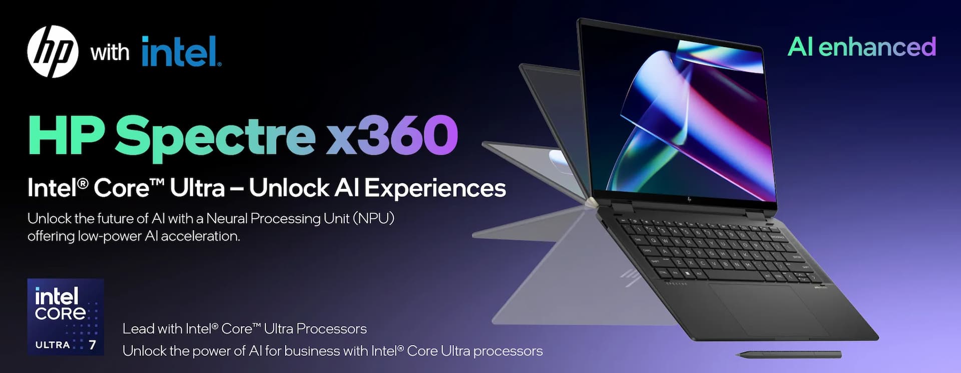 HP Spectre Intel® Core™ Ultra Laptops
