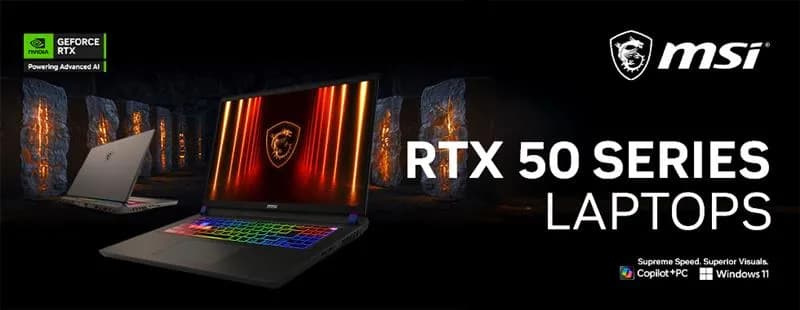 MSI RTX 50 Series Laptops