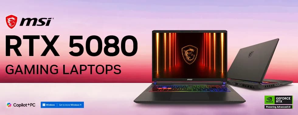 MSI RTX 5080 Gaming Laptops