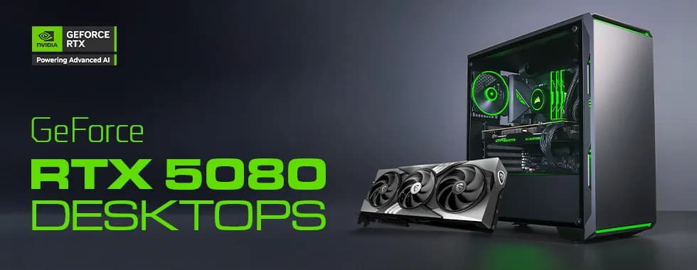 NVIDIA GeForce RTX 5080 Gaming PCs