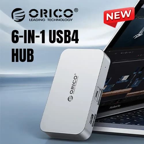 Orico UB4-SV 6-in-1 USB Hub