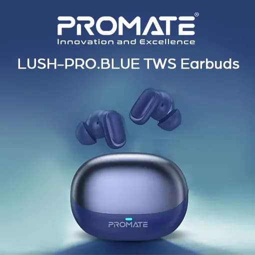 Promate Lush Pro Blue TWS Earbuds