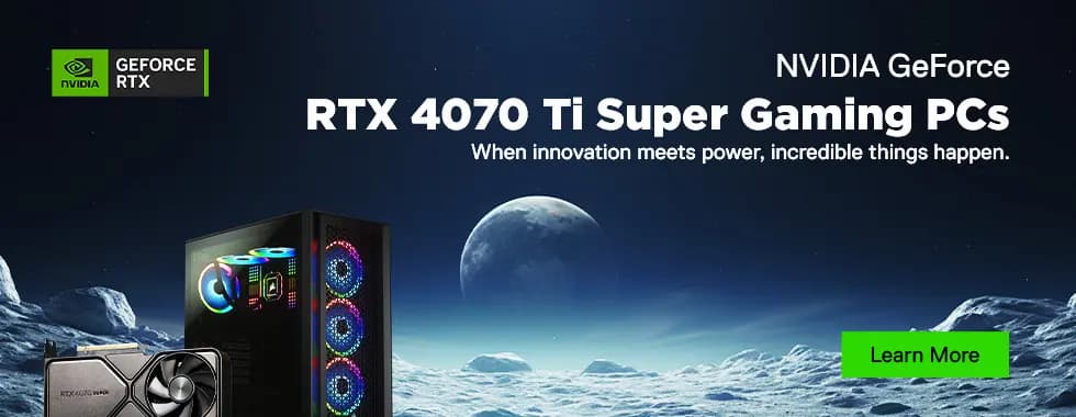 NVIDIA GeForce RTX 4070 Ti Super Gaming PCs - Ultimate Gaming Machines