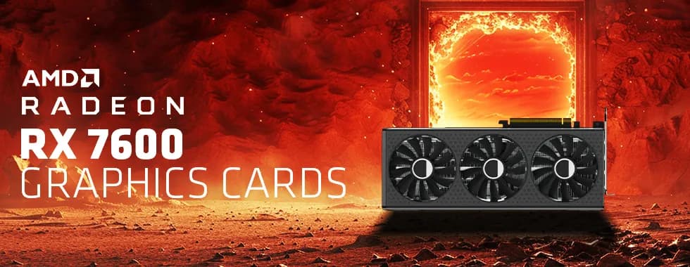 AMD Radeon RX 7600 Graphics Cards - High-Performance Gaming GPU