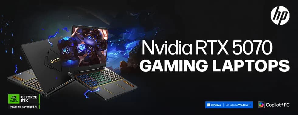 HP RTX 5070 Gaming Laptops