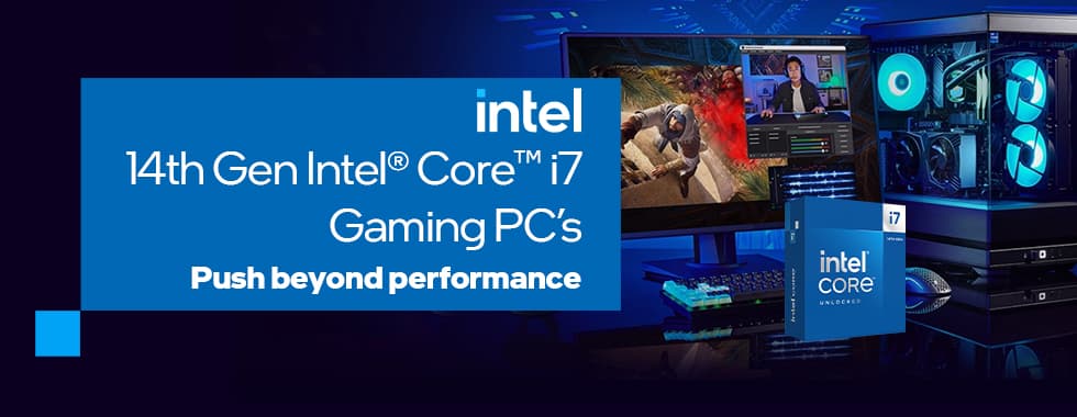 Intel 14th Gen Core i7 Gaming PCs | High-Performance Gaming Computers