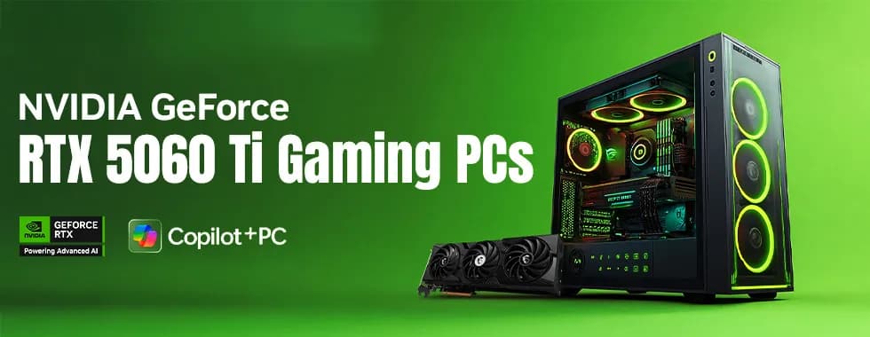 Nvidia GeForce RTX 5060 Ti Gaming PC's