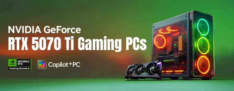 Nvidia RTX 5070 Ti Gaming PCs