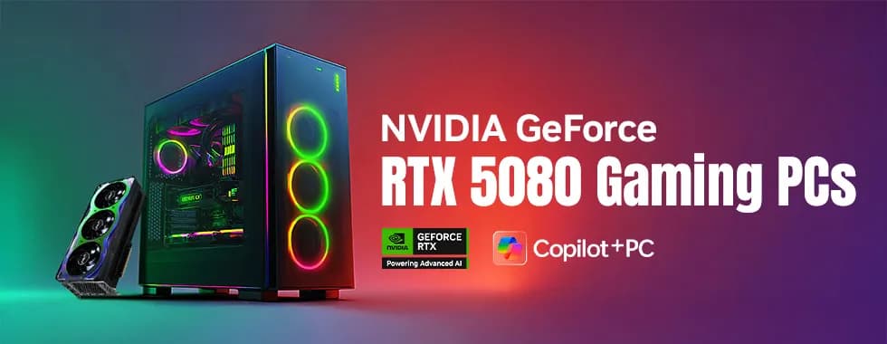 NVIDIA GeForce RTX 5080 Gaming PCs