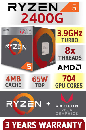 AMD RYZEN 5 2400G Processor - Free Shipping - South Africa