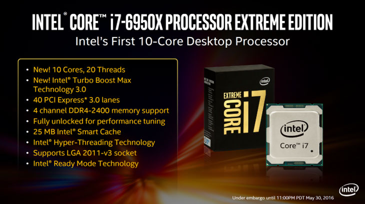 Core i7 6950X Processor