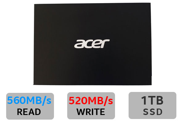 ACER RE100 1TB SATA 2.5 inch SSD  / Maximum Read Speed 560 MB/s / Maximum Write Speed 520 MB/s / BL.9BWWA.109