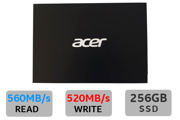ACER RE100 256GB SATA 2.5 inch SSD  / Maximum Read Speed 560 MB/s / Maximum Write Speed 520 MB/s / BL.9BWWA.107