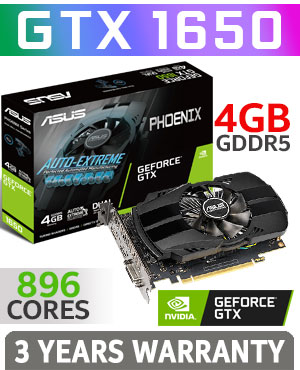 ASUS Phoenix GTX 1650 4GB GDDR5 Graphics Card - Best Deal - South Africa