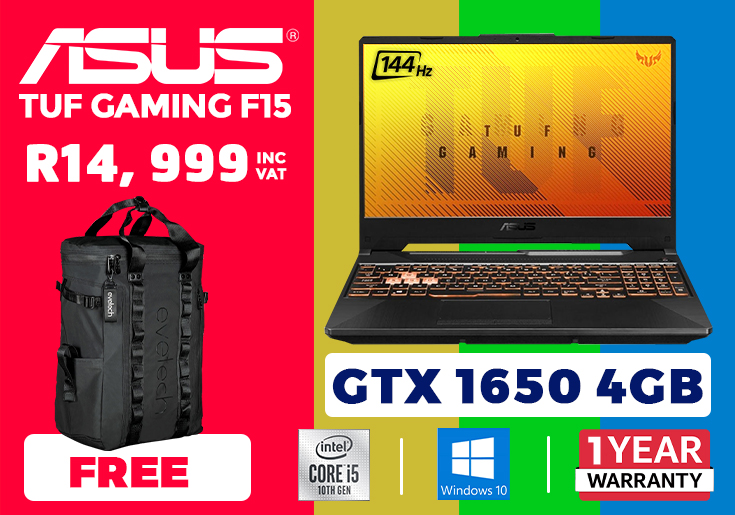 ASUS TUF Gaming F15 i5-10300H 8GB RAM 512GB SSD GTX 1650 4GB