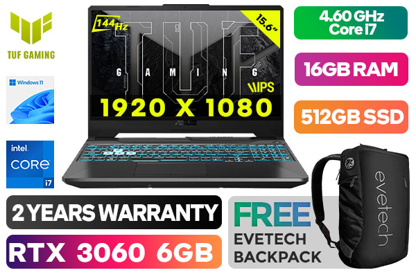 ASUS TUF Gaming F15 FX506HM Core i7 RTX 3060 Laptop