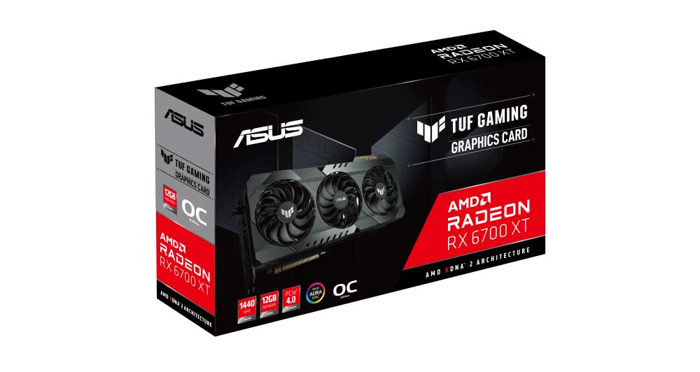 ASUS TUF Gaming Radeon RX 6700 XT OC 12GB