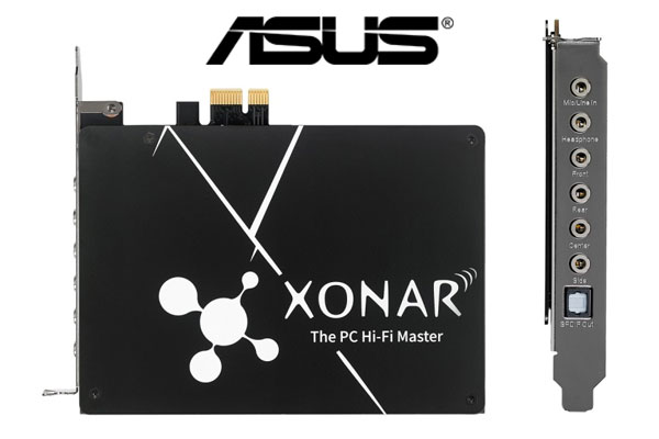 Asus Xonar AE 7.1 PCIe Gaming Sound Card / 110dB Signal-to-Noise Ratio / 192kHz/24-bit Hi-Res Audio Quality / EMI Back Plate / Integrated Headphone Amplifier / Hyper Grounding technology / AA-AXAE