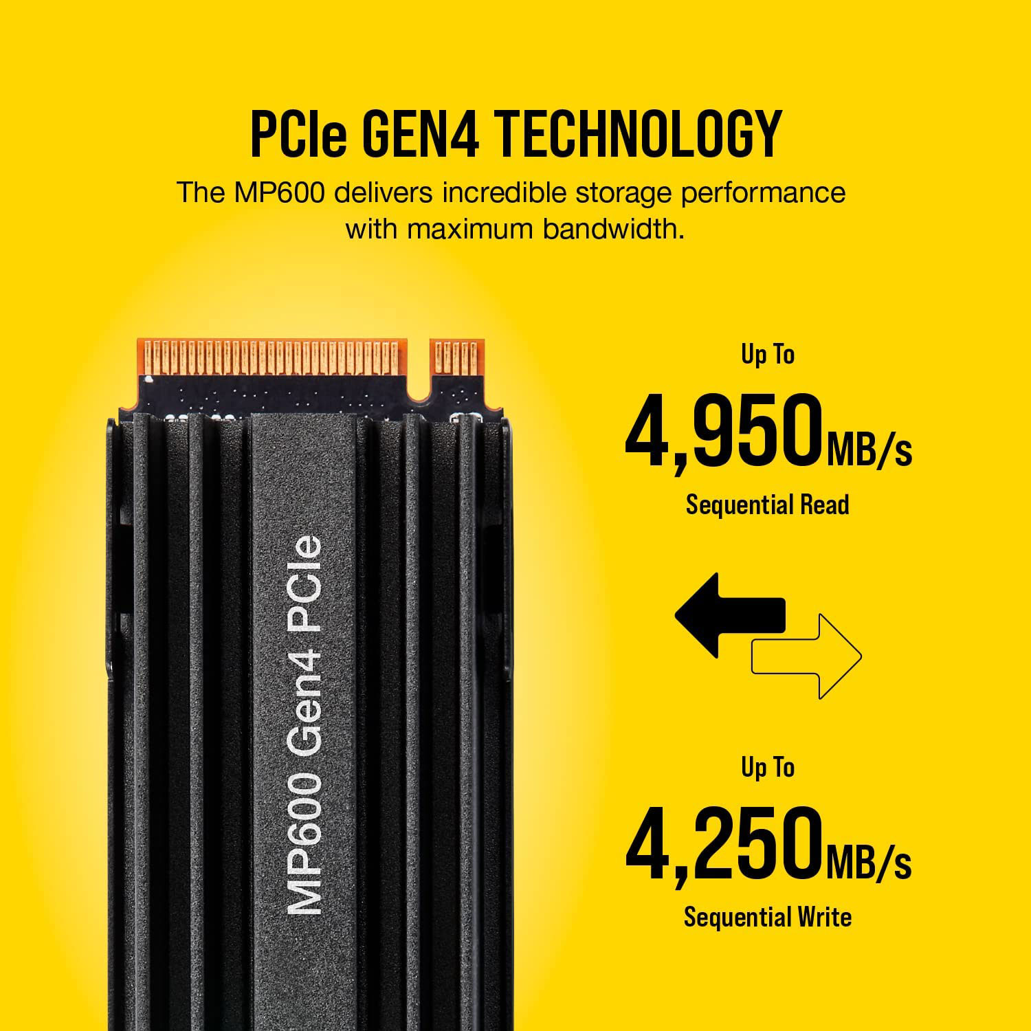 Corsair Force MP600 1TB PCIe Gen 4.0 M.2 NVMe SSD - Best South Africa