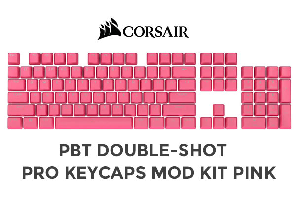 Corsair Gaming PBT Double-shot Pro Keycaps - Pink
