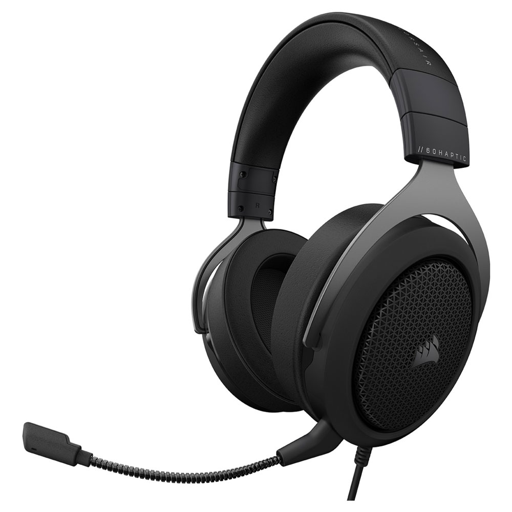 Corsair HS60 HAPTIC Stereo Gaming Headset - Carbon - OPEN BOX