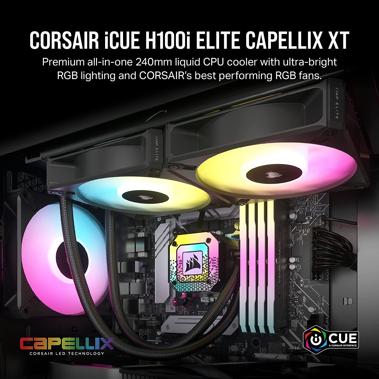 Corsair iCUE H100i Elite Capellix XT 240mm Liquid CPU Cooler Best Deal  South Africa