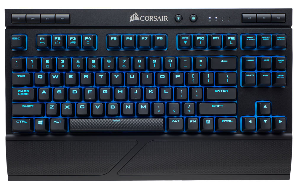 Corsair K63 Wireless Mechanical Gaming Keyboard - Ice Blue LED