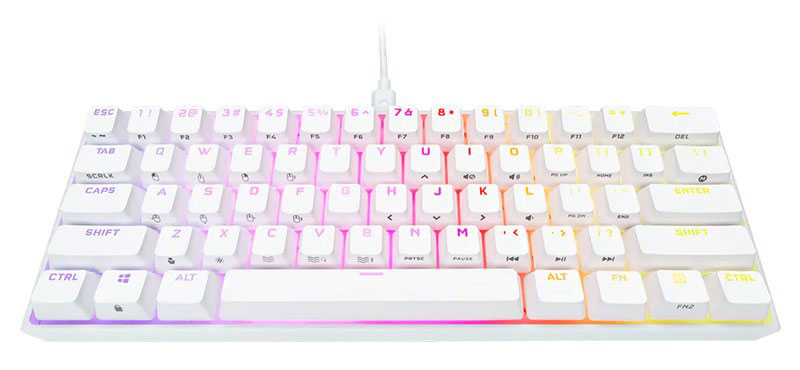 Corsair K65 RGB MINI Gaming Keyboard - White
