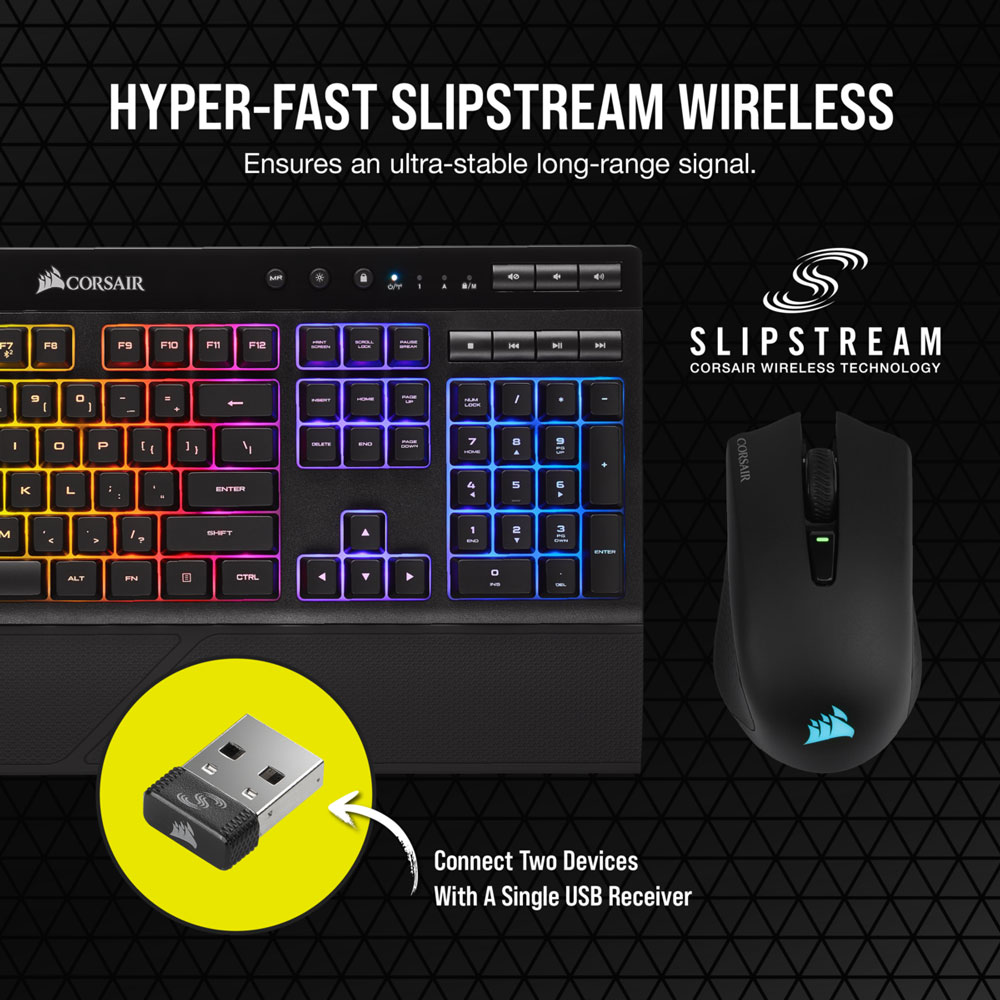 Corsair Keyboard and Mouse Wireless Gaming Bundle