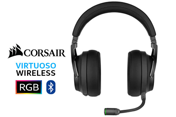 Corsair VIRTUOSO RGB Wireless XT Gaming Headset - Slate