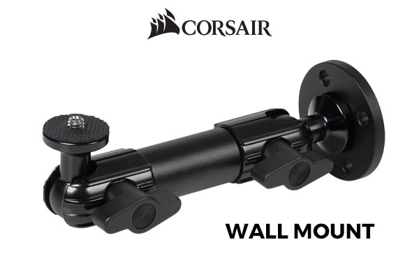 Corsair Wall Mount / Flexible Mounting / Two Joints & a Ball Head / Freestanding Applications / Customize Your Configuration / 10AAO9901