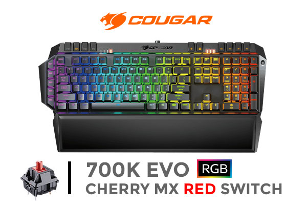 Cougar 700K EVO RGB Mechanical Keyboard - Cherry MX Red