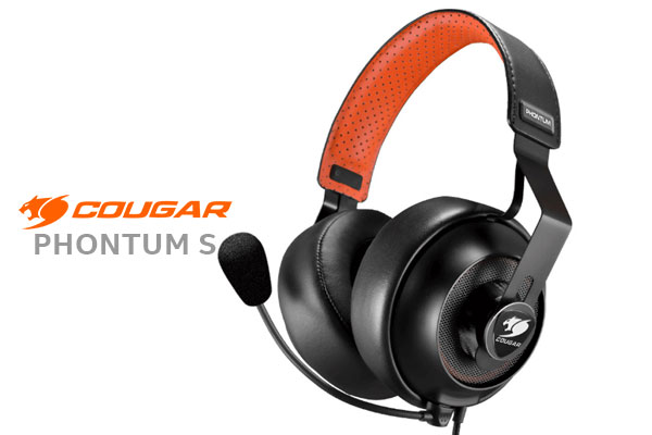 Cougar Phontum S Gaming Headset / Multi-platform Compatibility / 53mm Extra-large Drivers / 9.7mm of Clear Voice / High-isolation Quality Audio / Breathable Fabric / Audio and Mic 3.5mm Plug / 3H500P53T-0001