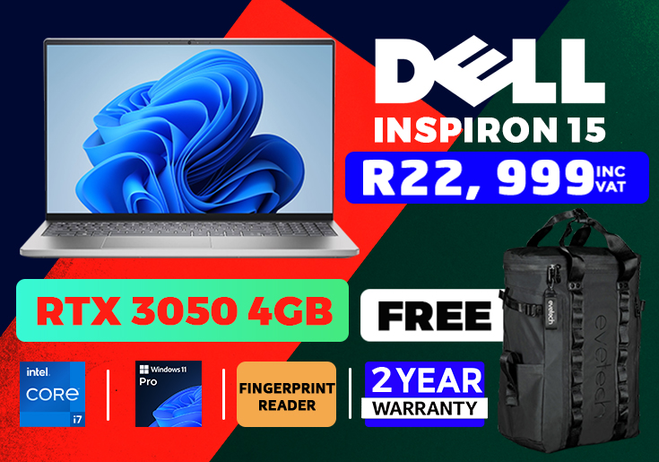 Dell Inspiron i7-11800H 16GB RAM 512GB SSD RTX 3050 4GB