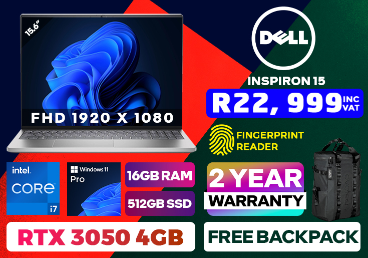 Dell Inspiron 15  i7-11800H 16GB RAM & 512GB SSD And RTX 3050 4GB