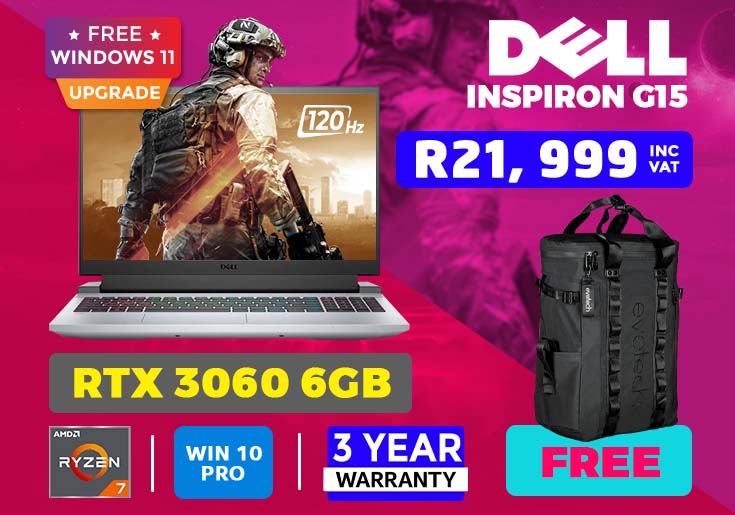Dell Inspiron G15 3502 R7-5800H 16GB RAM 512GB SSD RTX 3060 6GB