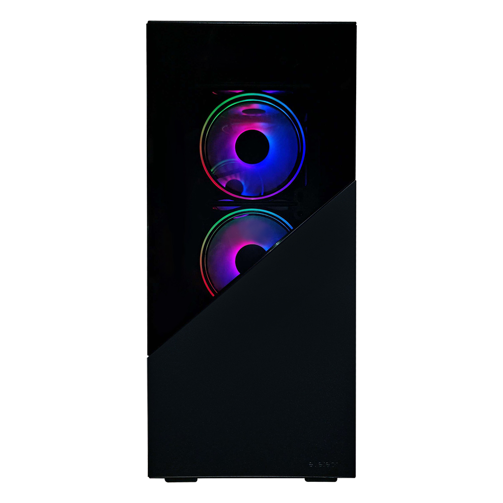 Evetech RIX Mid-Tower Gaming Case - Black