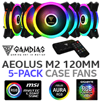 Gamdias Aeolus M2-1205R RGB Case Fan