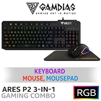 Gamdias Ares P2 RGB 3 in 1 Gaming Combo