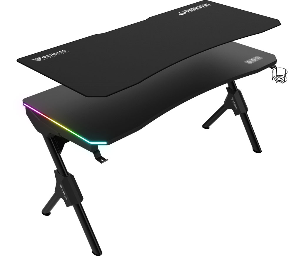 Gamdias Daedalus M1 RGB Gaming Desk - Black