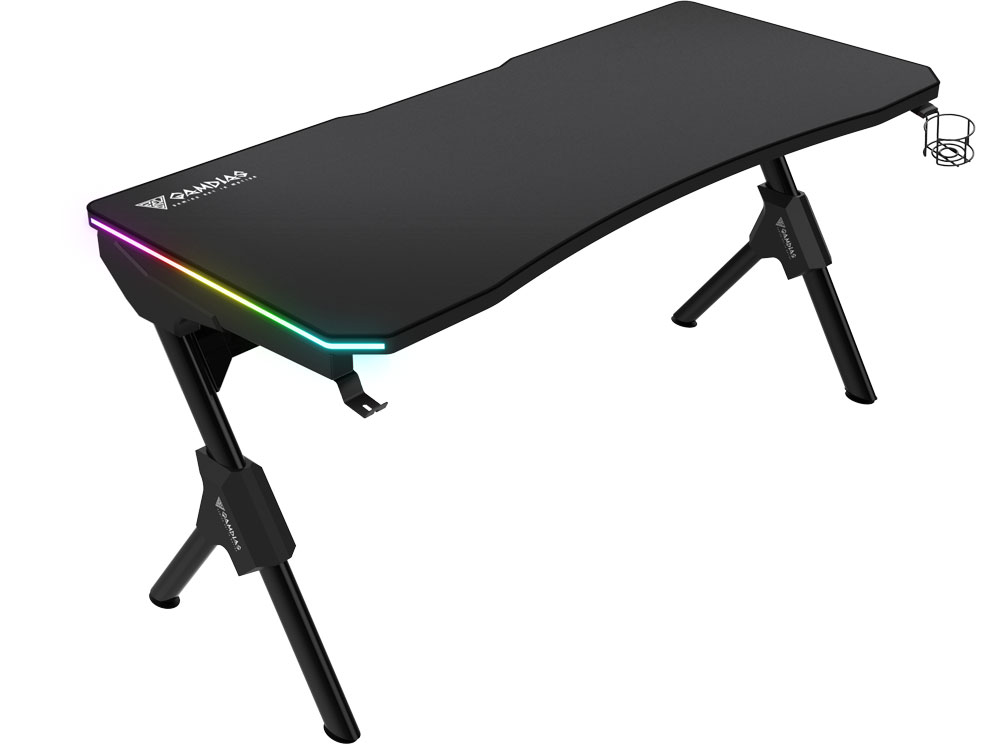 Gamdias Daedalus M1 RGB Gaming Desk - Black