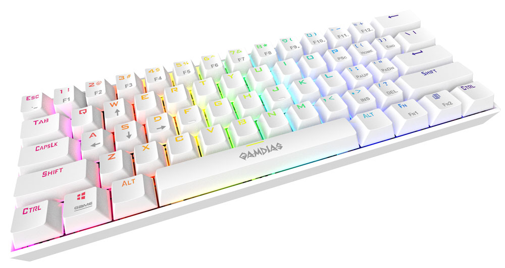 Gamdias Hermes E3 RGB Mechanical Keyboard - White