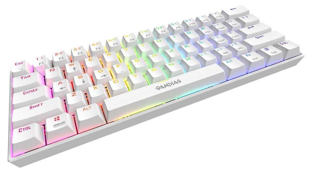 Gamdias Hermes E3 RGB Mechanical Keyboard - White
