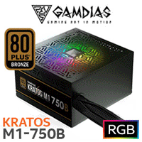 Gamdias KRATOS M1-750B RGB 750W Power Supply