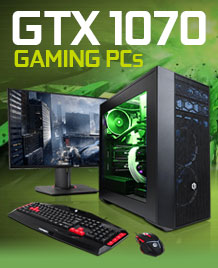Geforce GTX 1070 Gaming PCs