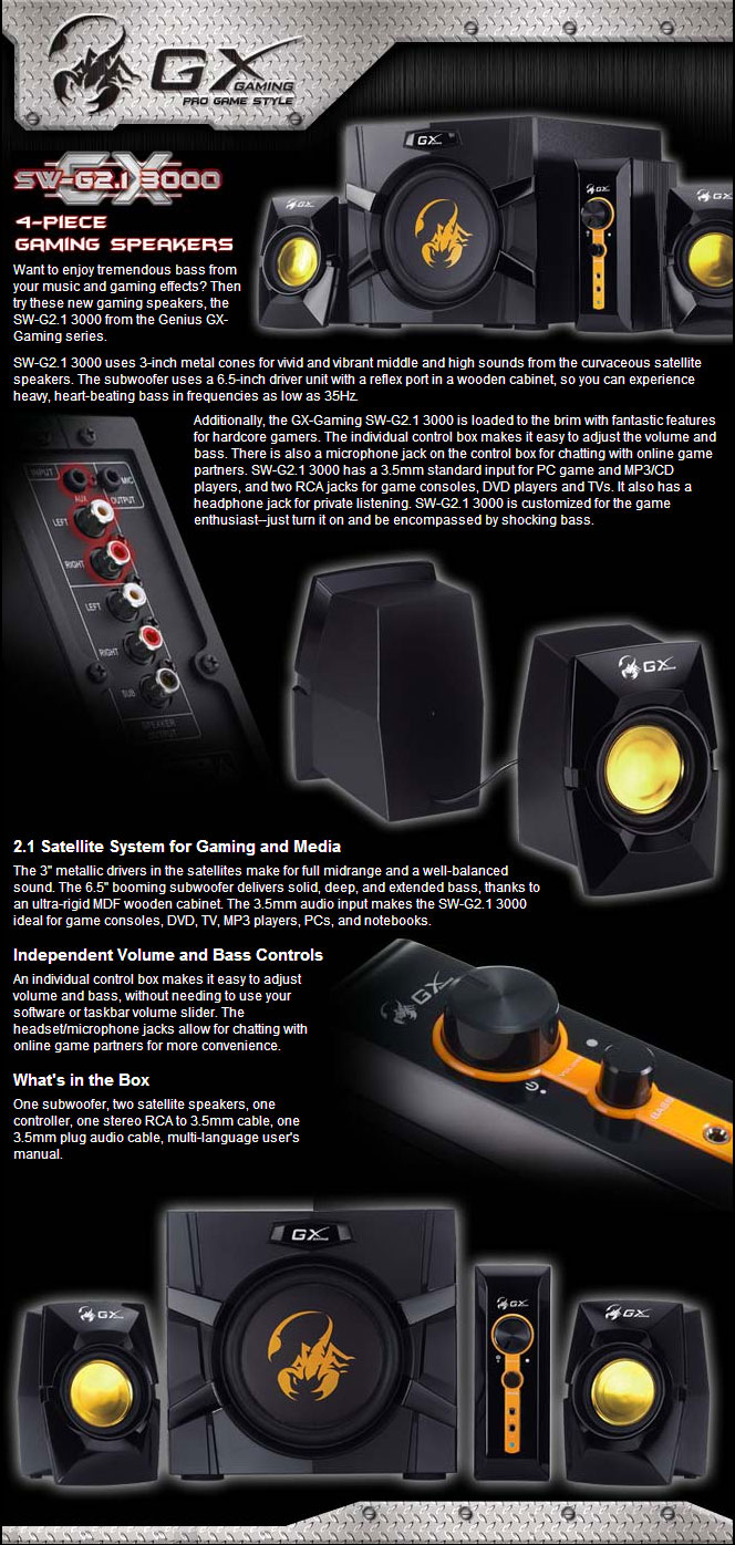 genius gx speakers