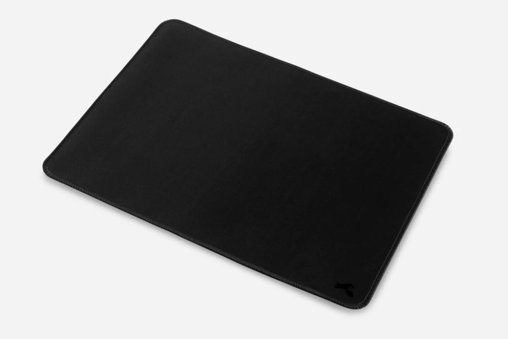 Long Modern Warm Felt Black Cloth Mouse Pad For Computer PC Gaming Rubber Base 