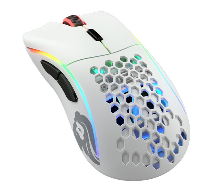 Glorious Model D Minus Wireless Mouse - Matte White