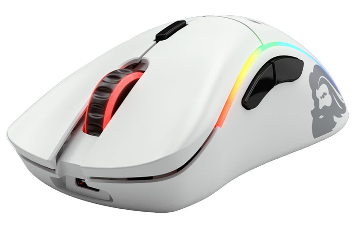 Glorious Model D Minus Wireless Mouse - Matte White